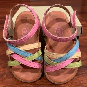 Baby Girls size 4 multi color sandal